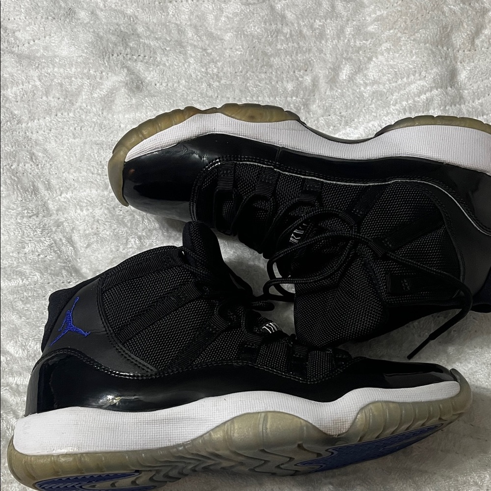 Nike Jordan Kids Black and Blue High-Top Sneakers